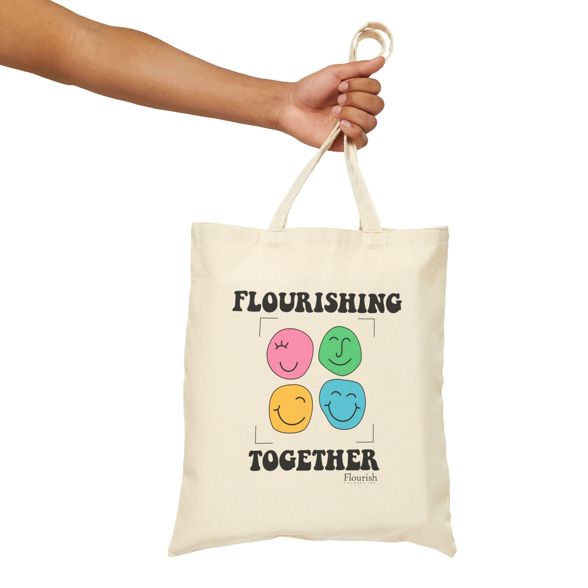 Faces Flourishing Together Tote Bag - Flourish Therapy Collection